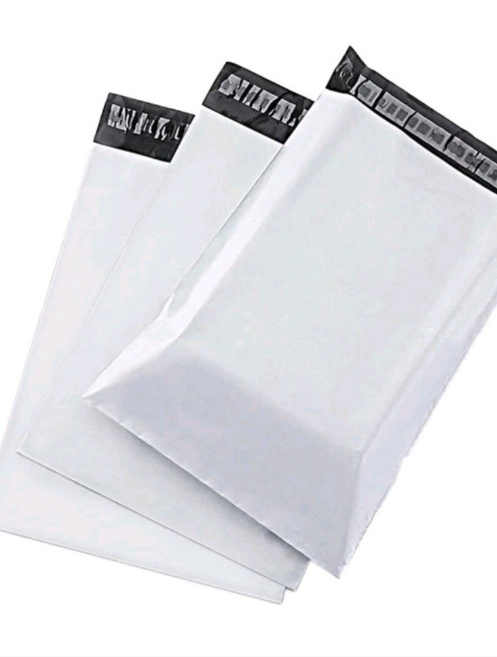 100 White Poly Mailer Shipping 10" X 13"